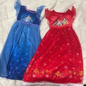 Disney Princess Dresses - Red and Blue